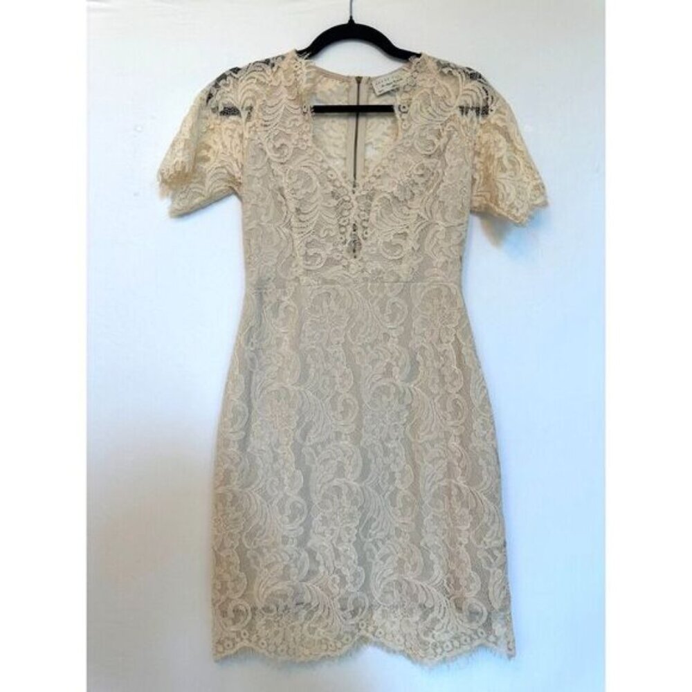 Dress Forum Lace Boho Mini Dress Size Small Perfect for Bride, Wedding